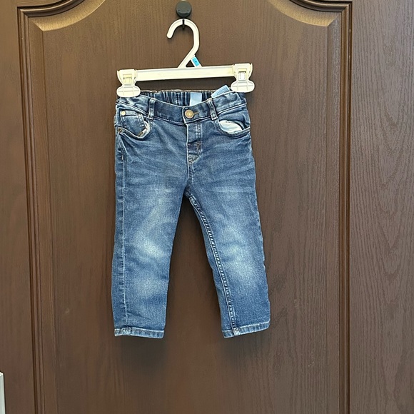 H&M Other - H&M Baby Boy Classic Straight Leg Denim Jeans Adjustable Waist Size 12–18M